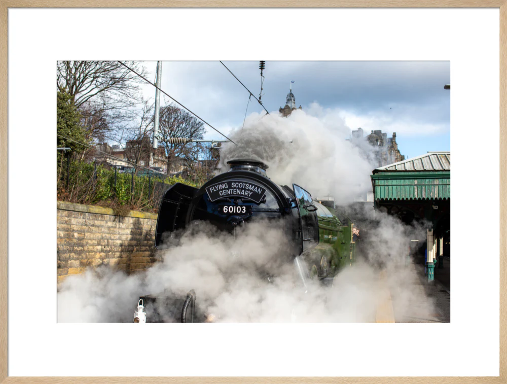 Flying Scotsman leaving Waverley Station, Edinburgh. - Image 59