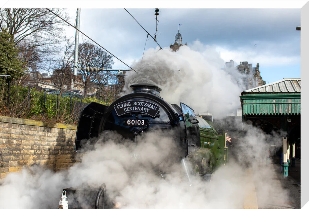 Flying Scotsman leaving Waverley Station, Edinburgh. - Image 67