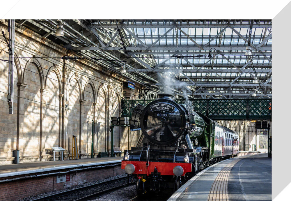 Flying Scotsman at Waverley Station, Edinburgh to celebrate the centenary. - Image 64