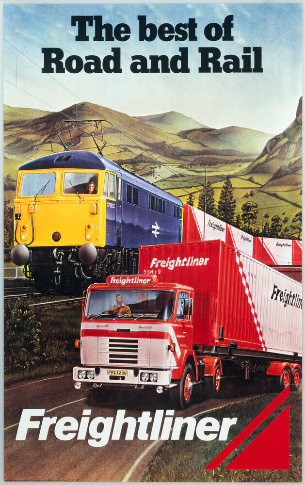 Freightliner - The Best of Road and Rail', BR poster, 1980