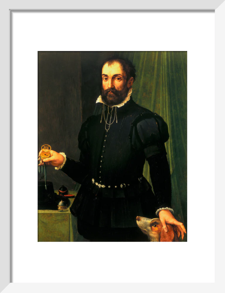 Portrait of a man holding a watch, c 1558. - Image 9