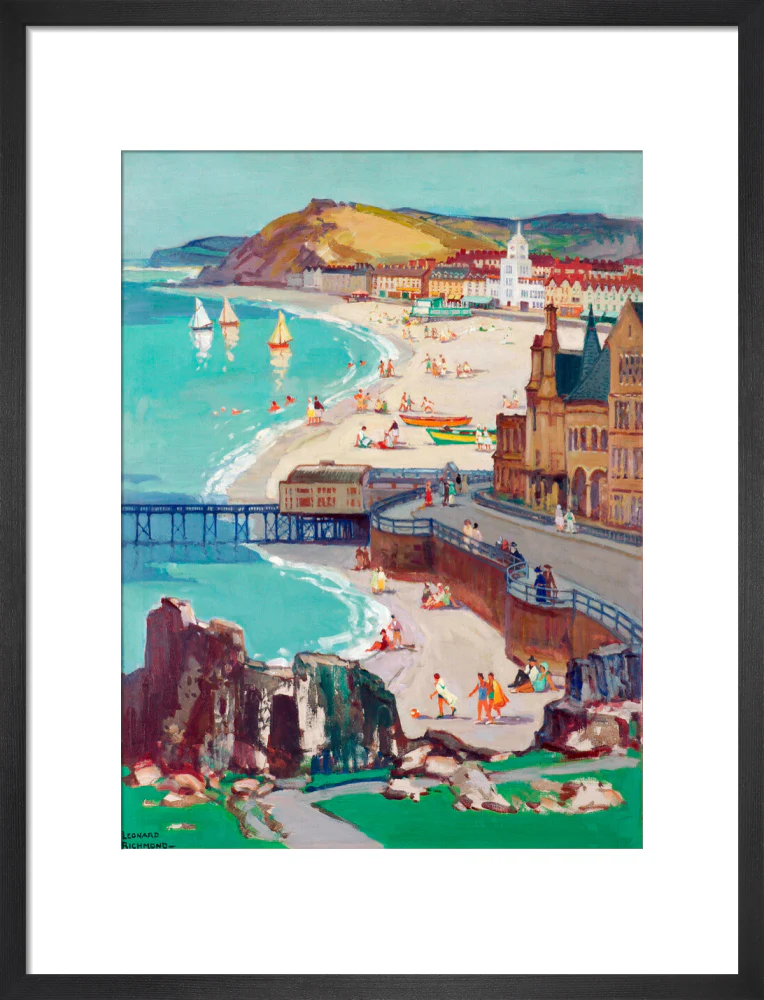 Aberystwyth, Oil on canvas, by Leonard Richmond, c.1954 - Image 13