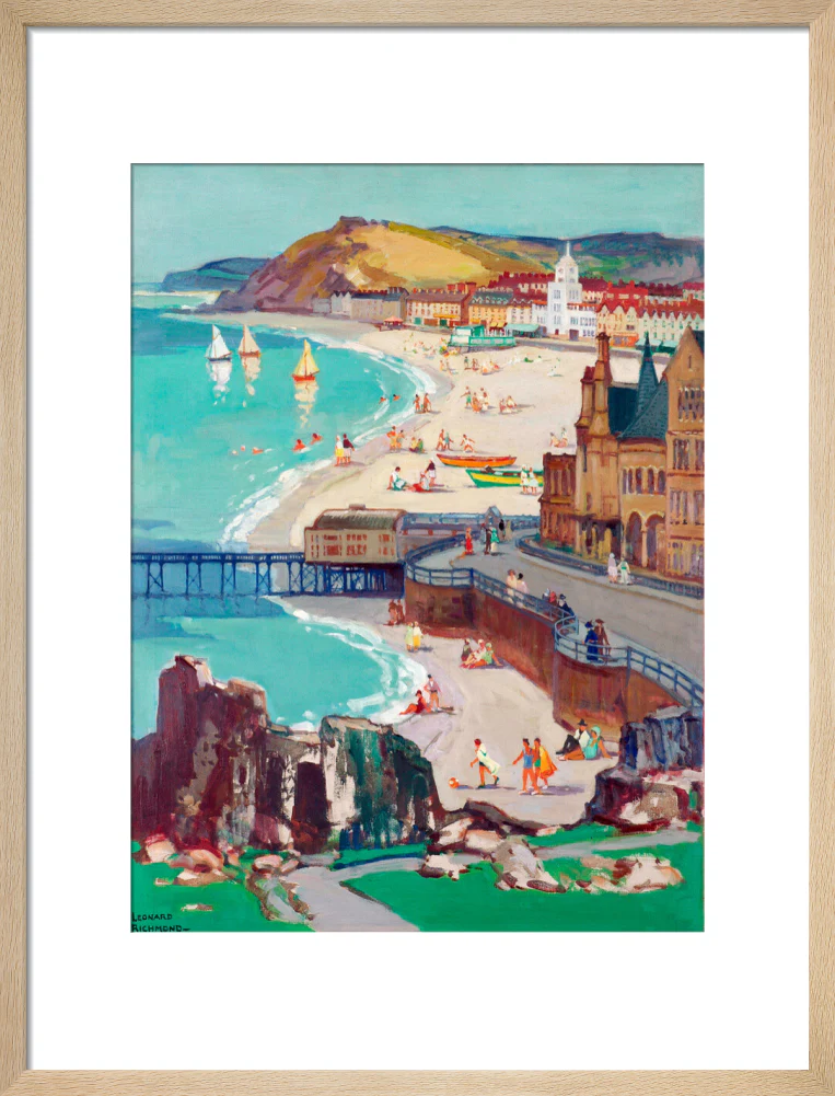 Aberystwyth, Oil on canvas, by Leonard Richmond, c.1954 - Image 16