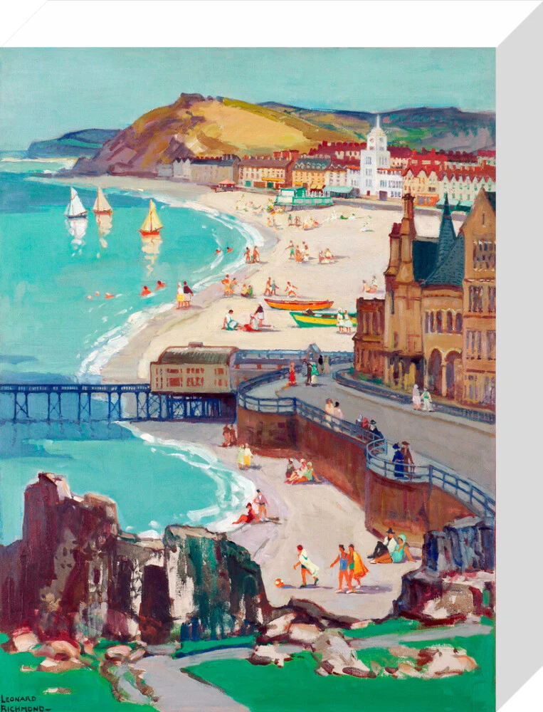 Aberystwyth, Oil on canvas, by Leonard Richmond, c.1954 - Image 31