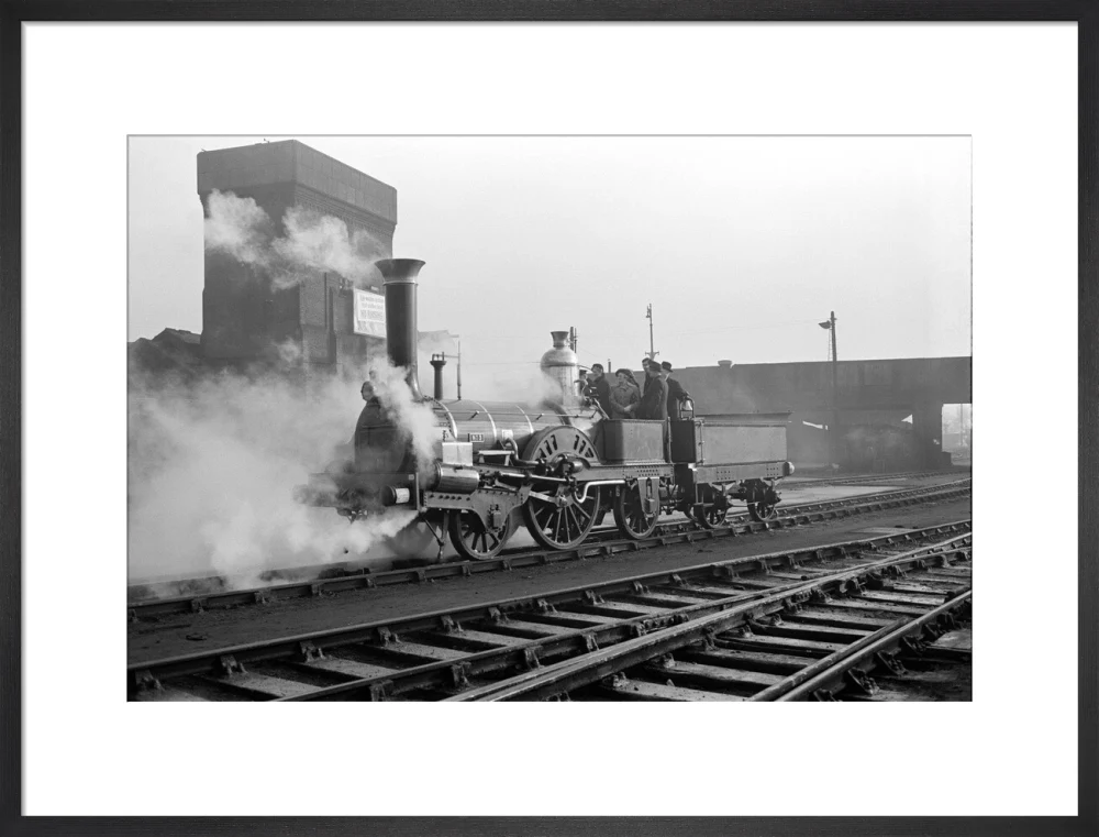 Buddicom 2-2-2 locomotive no. 3 of the former Western Railway of France, 12 January 1951. - Image 18