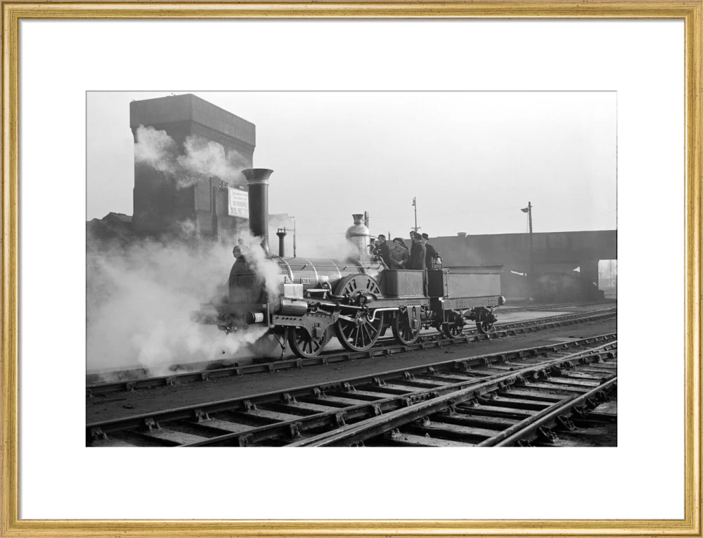 Buddicom 2-2-2 locomotive no. 3 of the former Western Railway of France, 12 January 1951. - Image 20