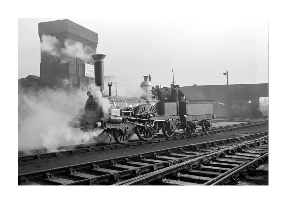 Buddicom 2-2-2 locomotive no. 3 of the former Western Railway of France, 12 January 1951. - Image 30