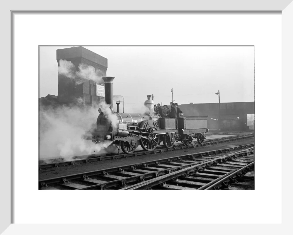 Buddicom 2-2-2 locomotive no. 3 of the former Western Railway of France, 12 January 1951. - Image 37