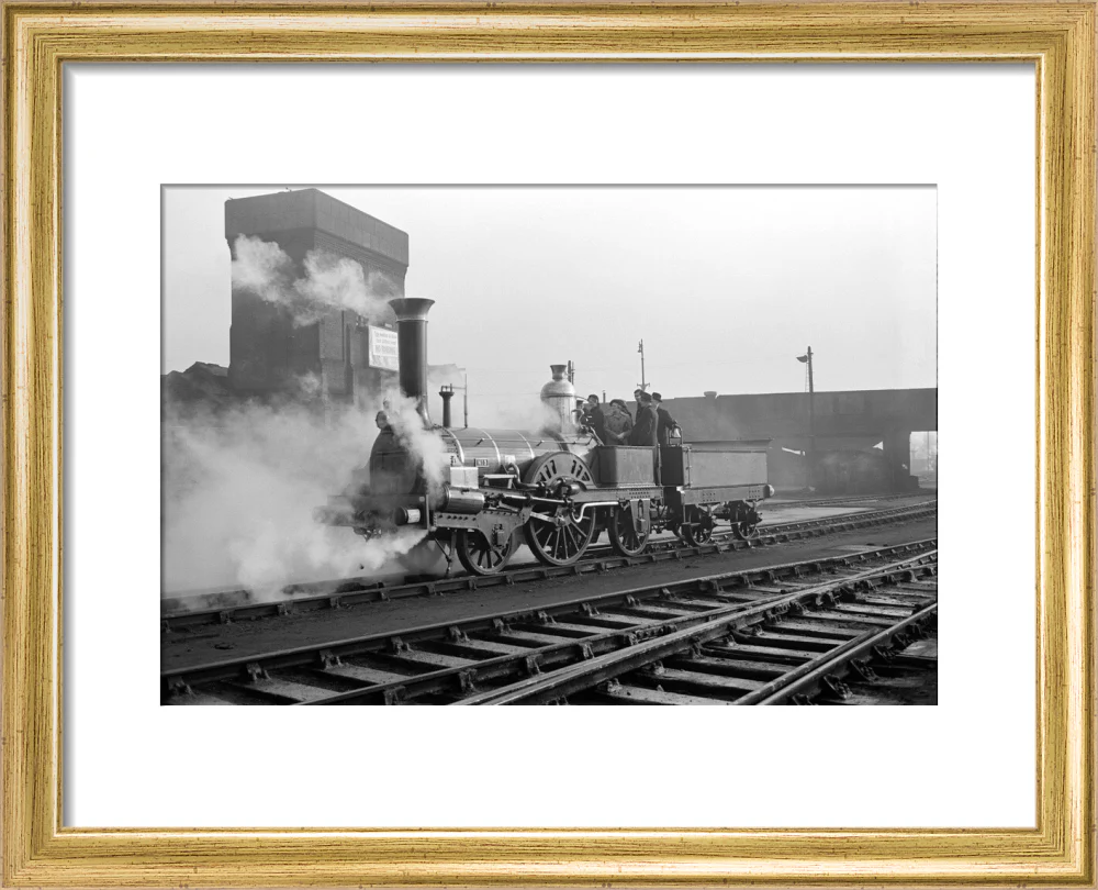 Buddicom 2-2-2 locomotive no. 3 of the former Western Railway of France, 12 January 1951. - Image 38