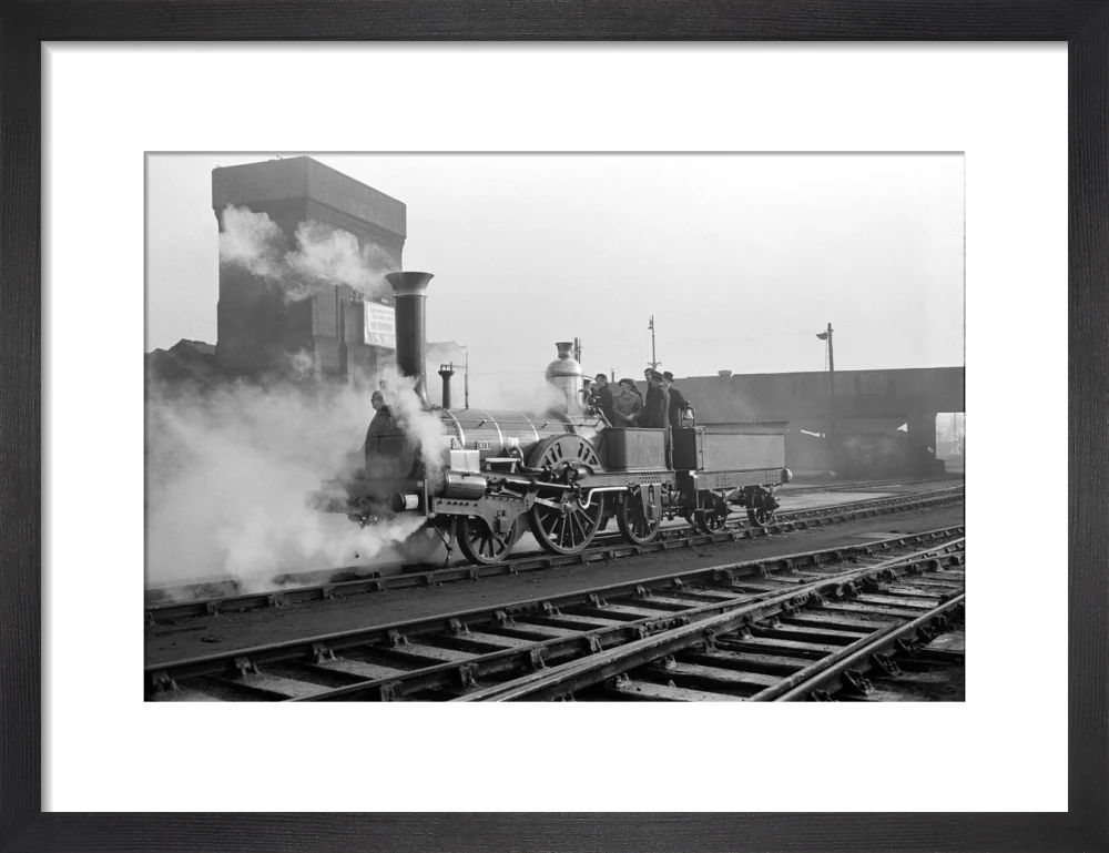 Buddicom 2-2-2 locomotive no. 3 of the former Western Railway of France, 12 January 1951. - Image 41