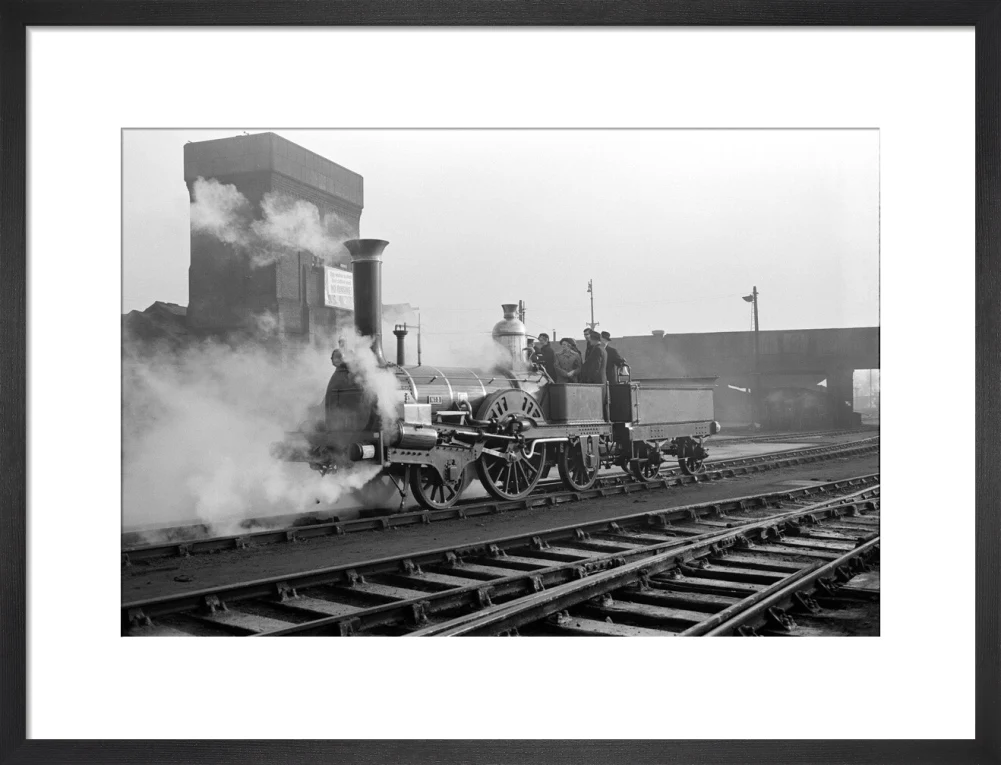 Buddicom 2-2-2 locomotive no. 3 of the former Western Railway of France, 12 January 1951. - Image 46