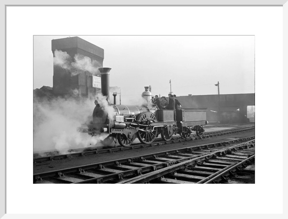 Buddicom 2-2-2 locomotive no. 3 of the former Western Railway of France, 12 January 1951. - Image 52