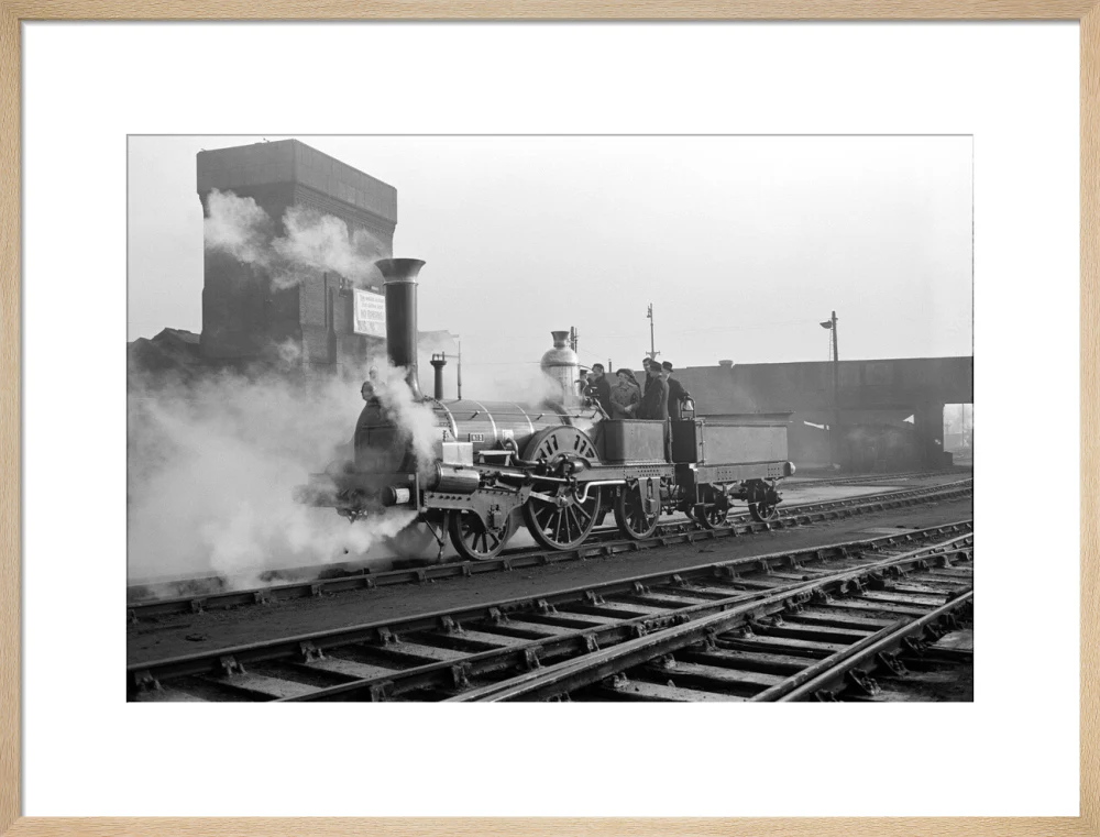 Buddicom 2-2-2 locomotive no. 3 of the former Western Railway of France, 12 January 1951. - Image 54