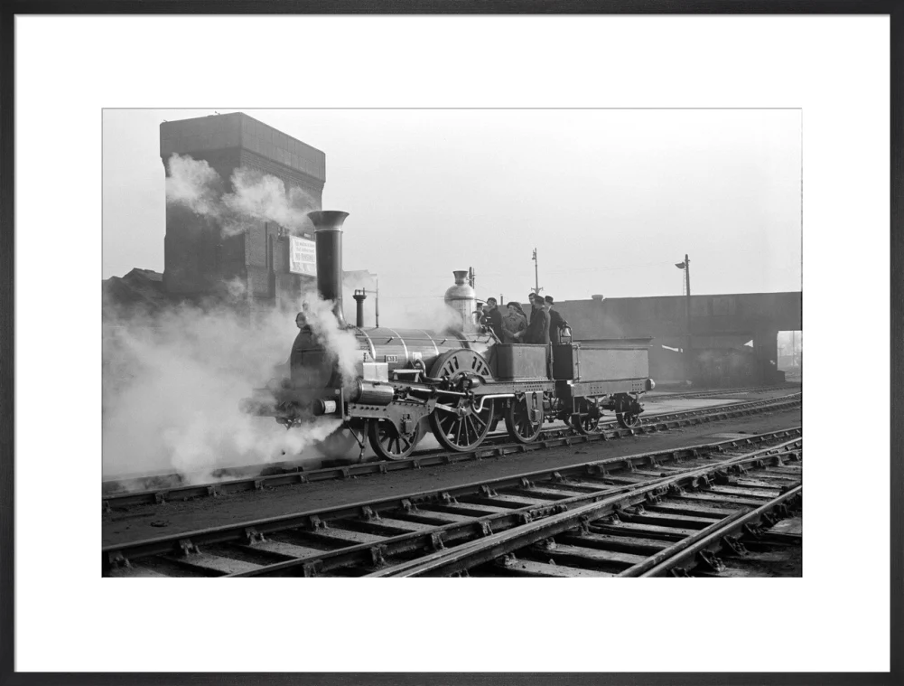 Buddicom 2-2-2 locomotive no. 3 of the former Western Railway of France, 12 January 1951. - Image 56