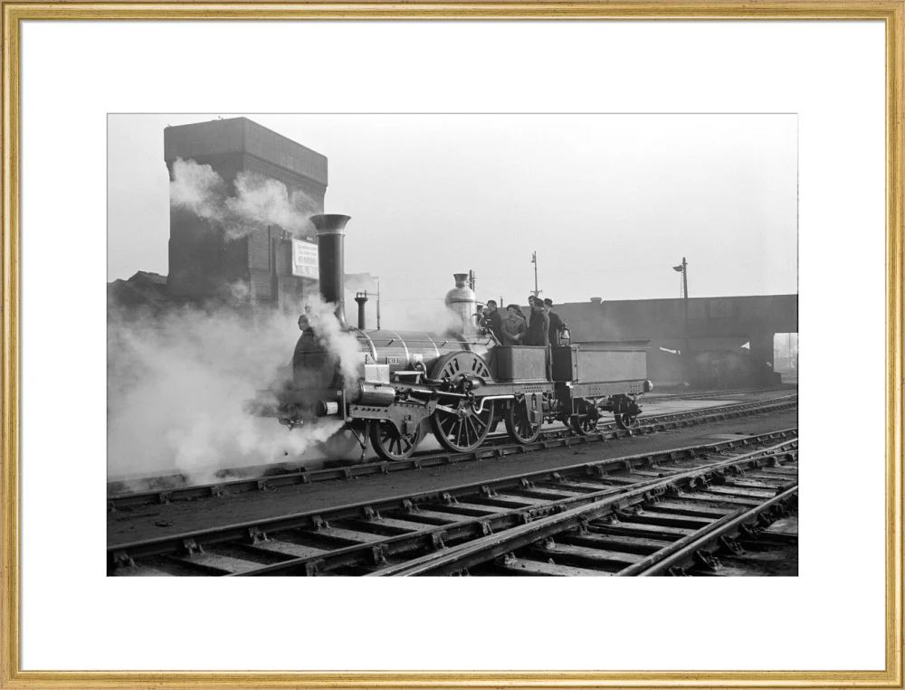 Buddicom 2-2-2 locomotive no. 3 of the former Western Railway of France, 12 January 1951. - Image 58