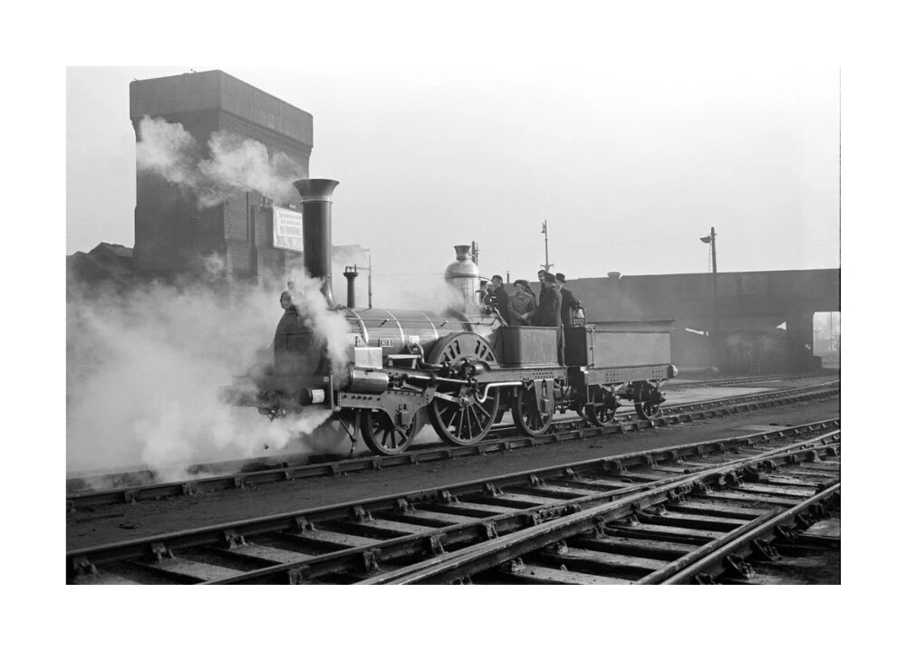 Buddicom 2-2-2 locomotive no. 3 of the former Western Railway of France, 12 January 1951. - Image 62