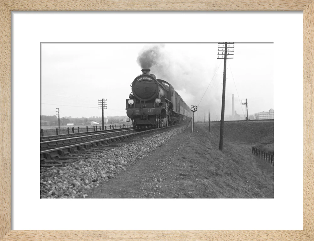B1 No.1271 on the East Anglian express c.1940's - Image 11