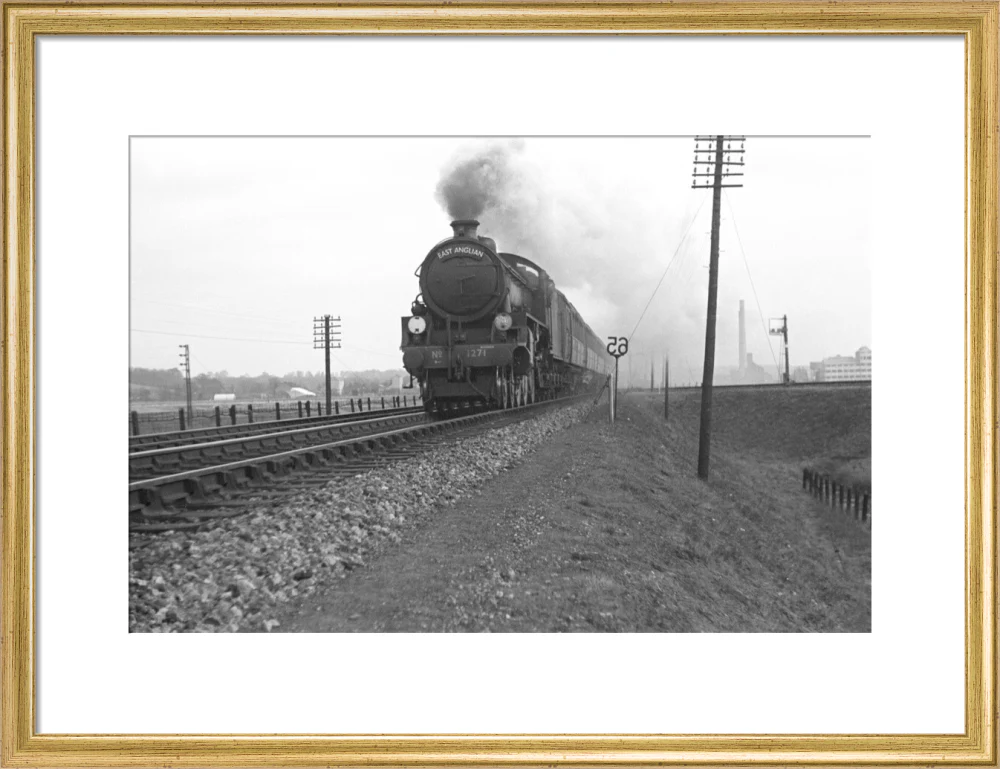 B1 No.1271 on the East Anglian express c.1940's - Image 48