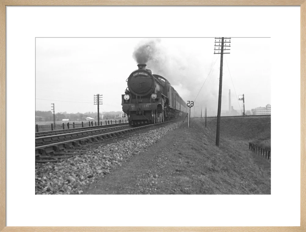 B1 No.1271 on the East Anglian express c.1940's - Image 54