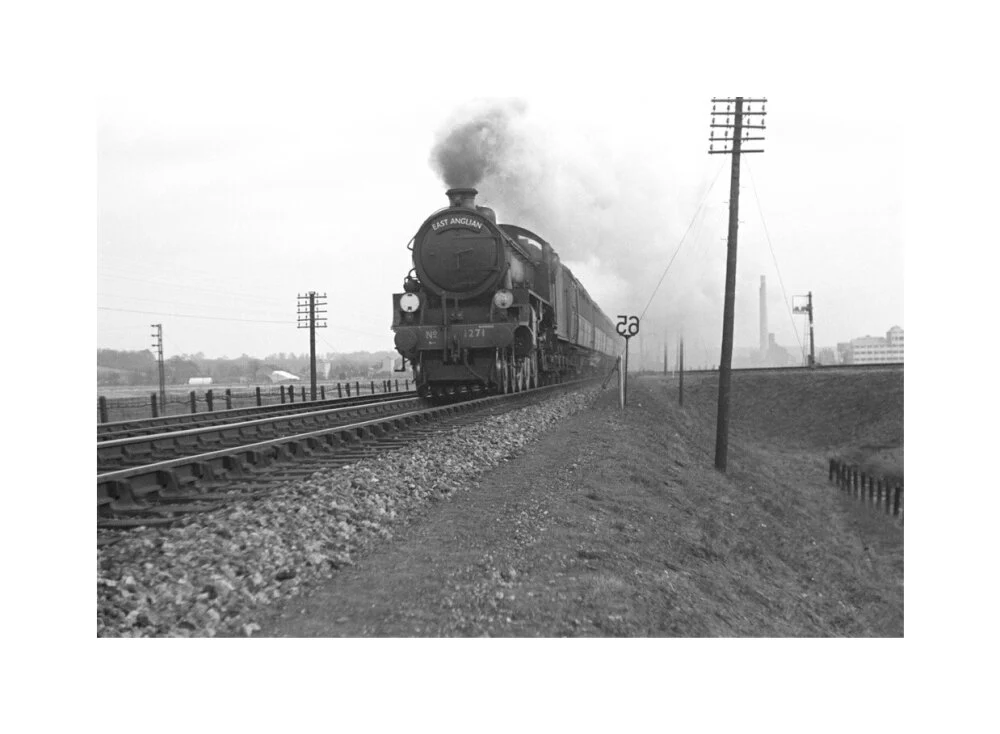 B1 No.1271 on the East Anglian express c.1940's - Image 61