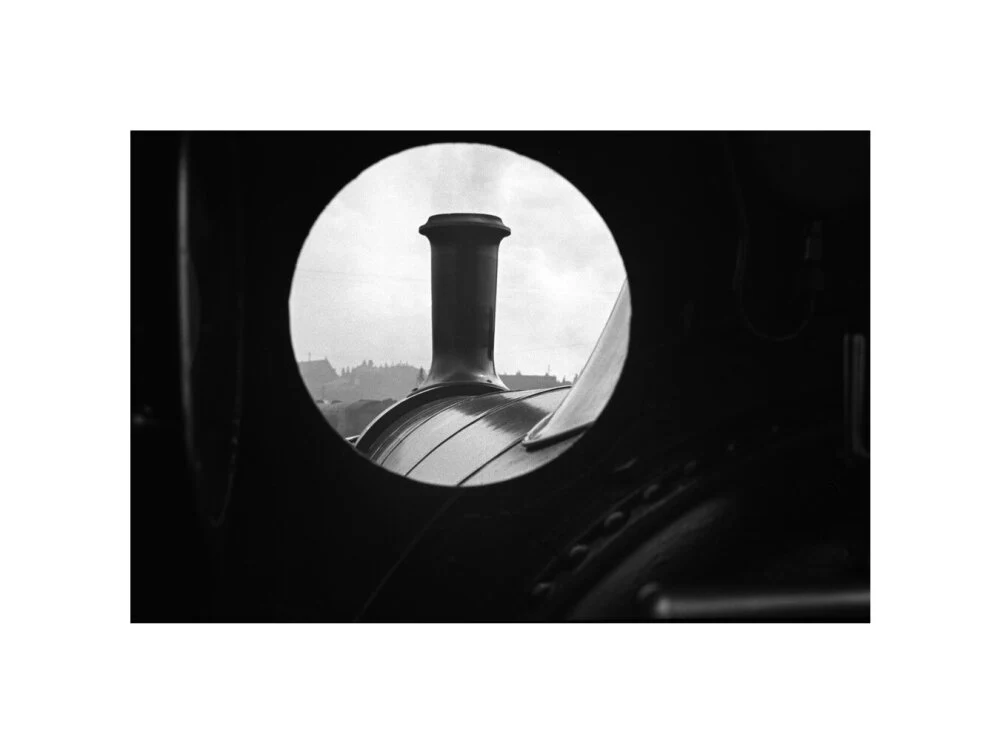 View through locomotive cab window of GNR Stirling Single - Image 60
