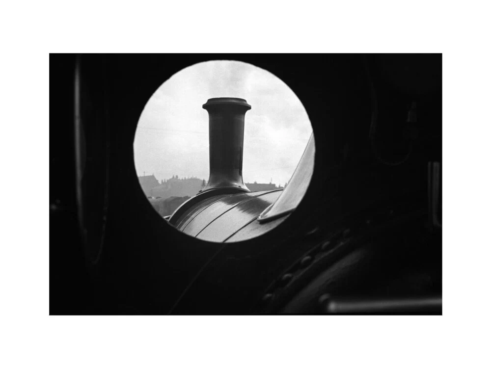 View through locomotive cab window of GNR Stirling Single - Image 7