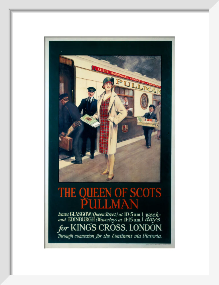 'The Queen of Scots Pullman', Pullman Company poster, c 1926 - Image 42