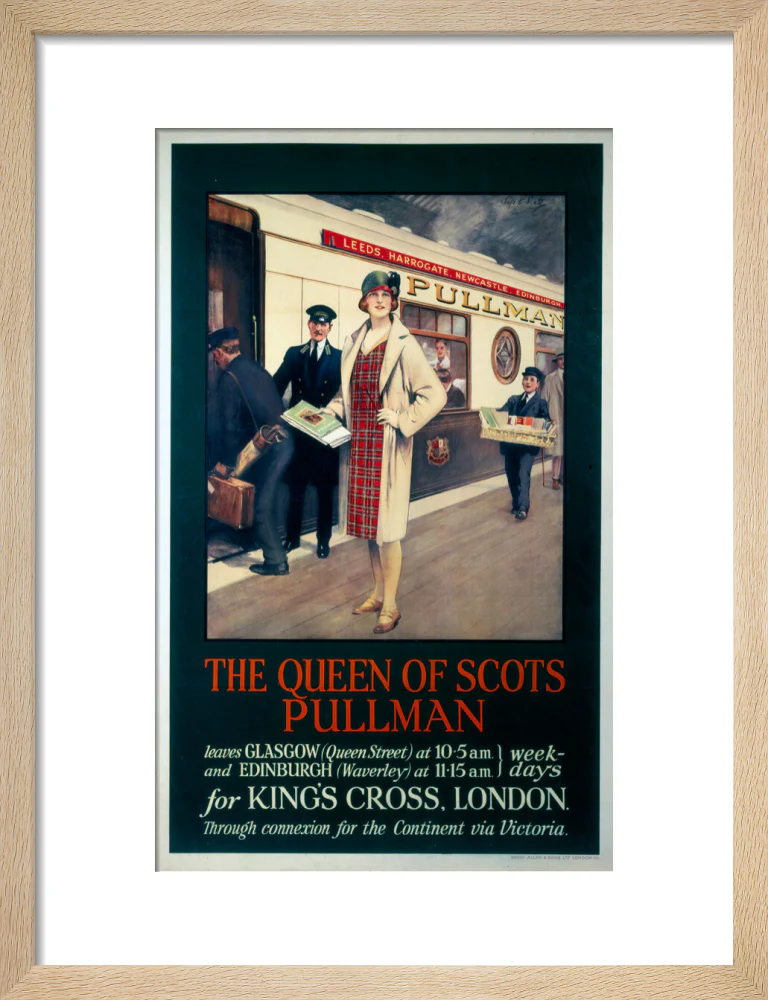 'The Queen of Scots Pullman', Pullman Company poster, c 1926 - Image 44
