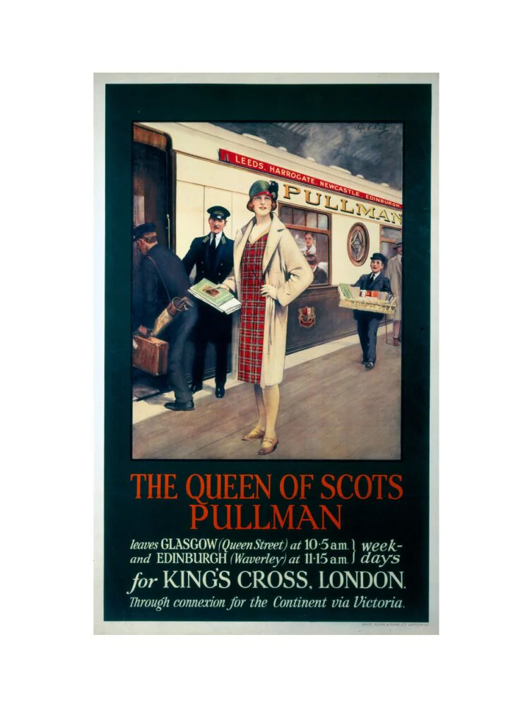 'The Queen of Scots Pullman', Pullman Company poster, c 1926 - Image 50