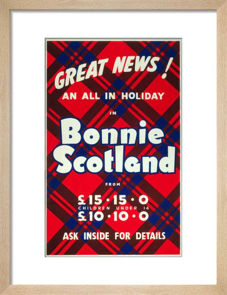 'Great News! An All in Holiday in Bonnie Scotland', BR poster, c 1950s - Image 11