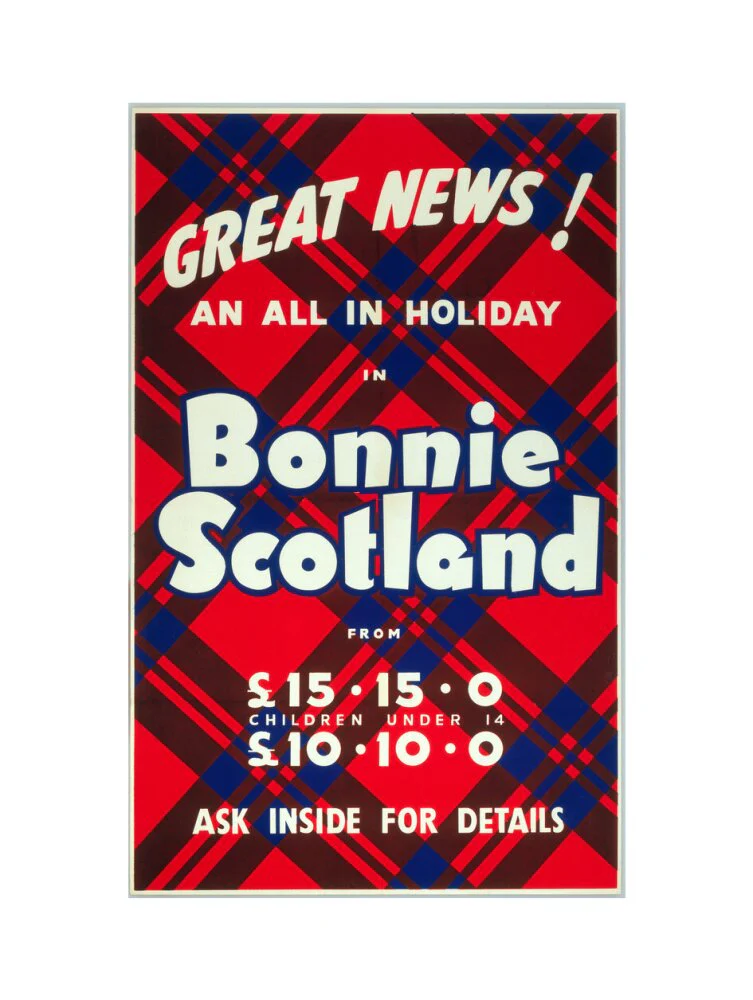 'Great News! An All in Holiday in Bonnie Scotland', BR poster, c 1950s - Image 17