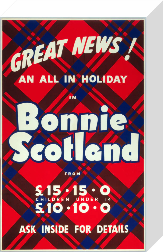 'Great News! An All in Holiday in Bonnie Scotland', BR poster, c 1950s - Image 31