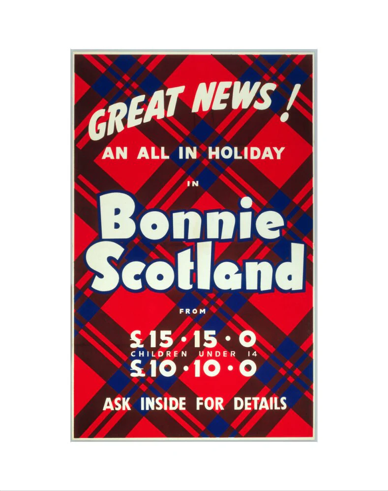 'Great News! An All in Holiday in Bonnie Scotland', BR poster, c 1950s - Image 35