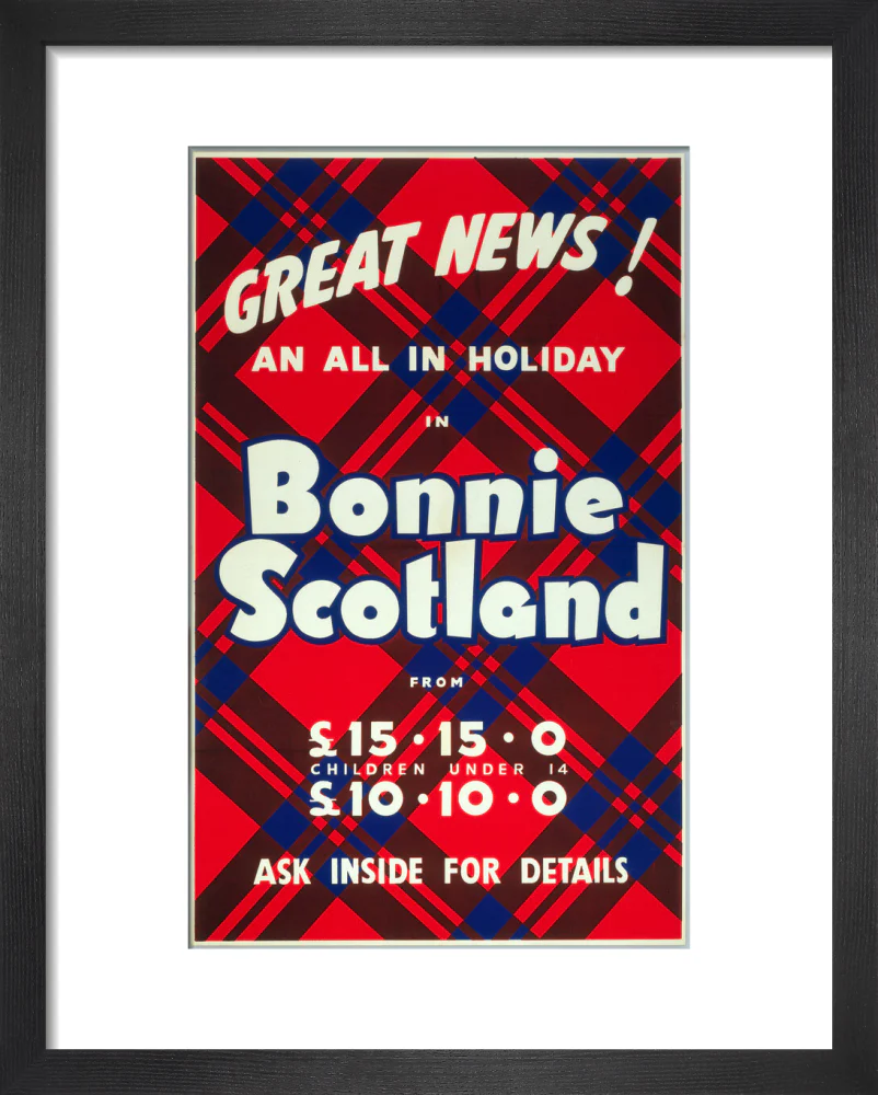 'Great News! An All in Holiday in Bonnie Scotland', BR poster, c 1950s - Image 36