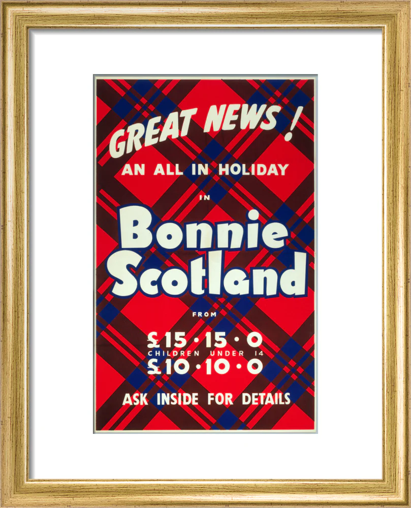 'Great News! An All in Holiday in Bonnie Scotland', BR poster, c 1950s - Image 38