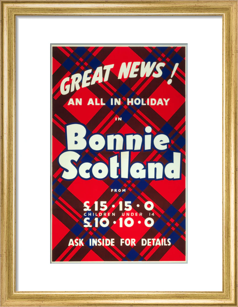 'Great News! An All in Holiday in Bonnie Scotland', BR poster, c 1950s - Image 43