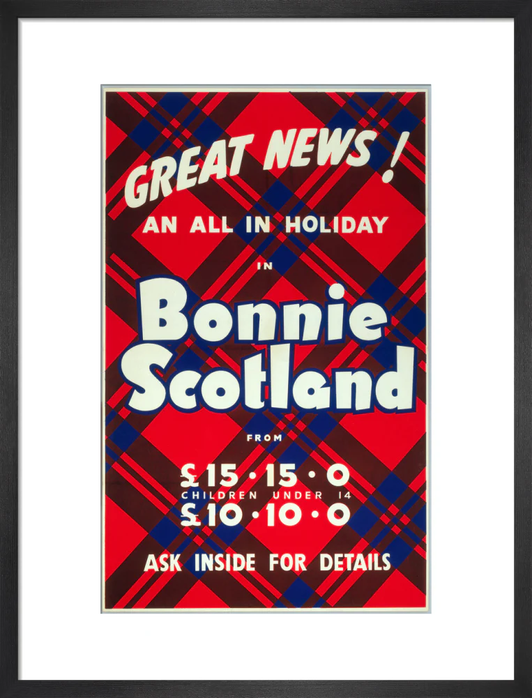 'Great News! An All in Holiday in Bonnie Scotland', BR poster, c 1950s - Image 46