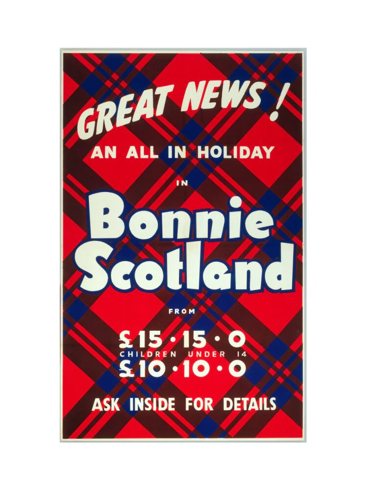 'Great News! An All in Holiday in Bonnie Scotland', BR poster, c 1950s - Image 55
