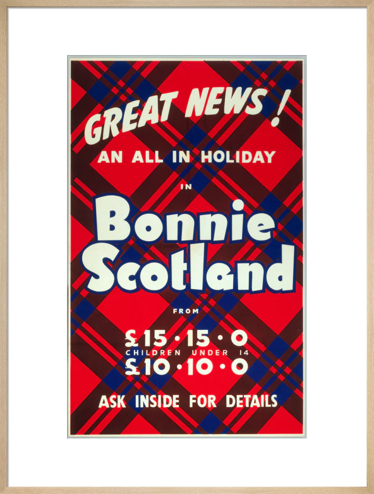 'Great News! An All in Holiday in Bonnie Scotland', BR poster, c 1950s - Image 59