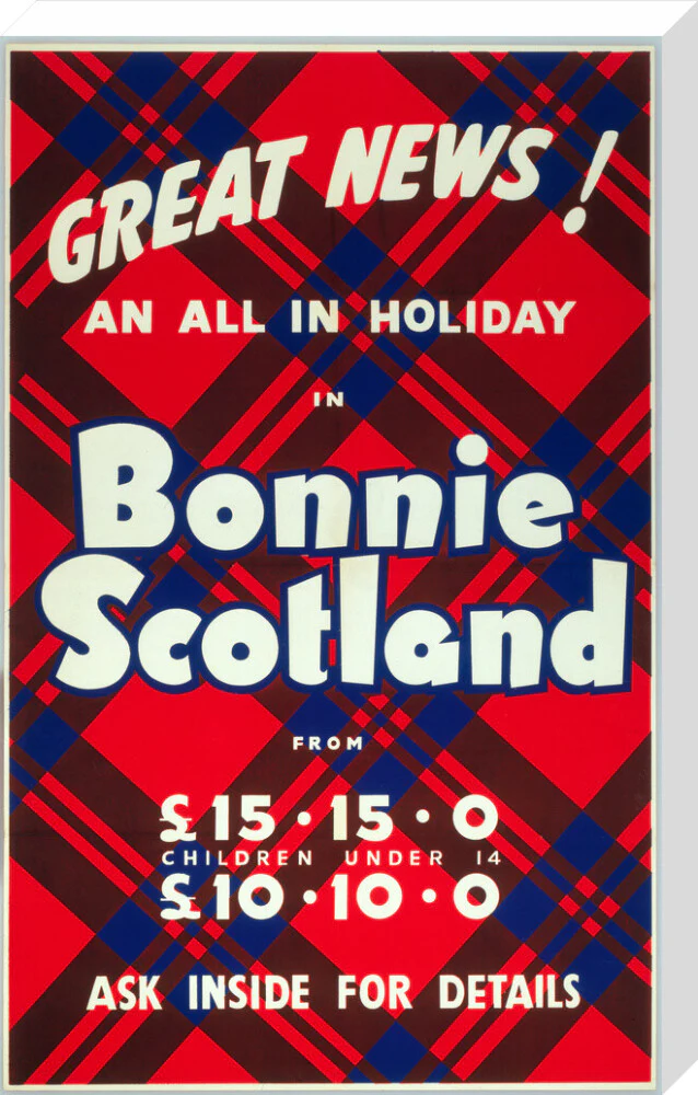 'Great News! An All in Holiday in Bonnie Scotland', BR poster, c 1950s - Image 66