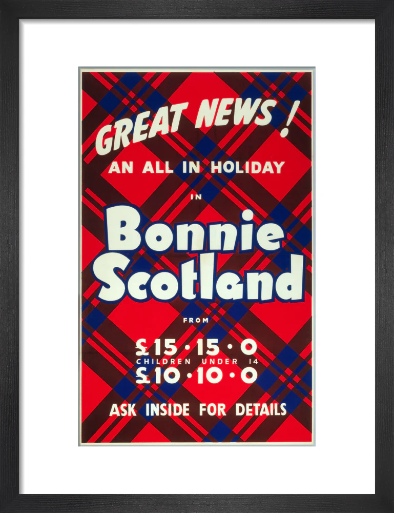 'Great News! An All in Holiday in Bonnie Scotland', BR poster, c 1950s - Image 8