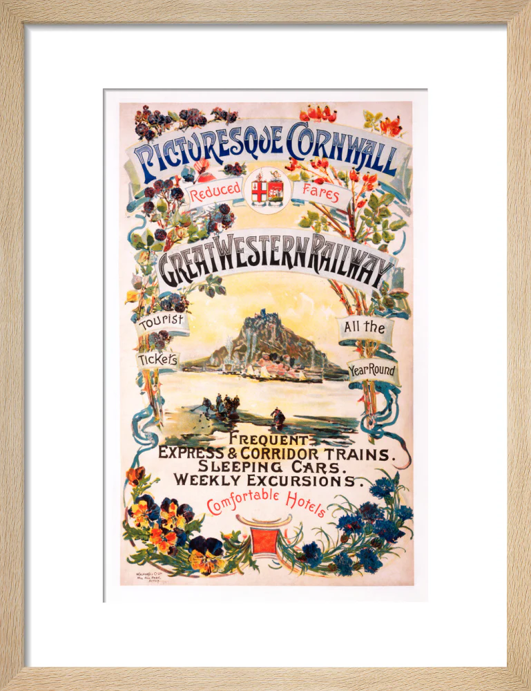 'Picturesque Cornwall', GWR poster, 1897. - Image 11