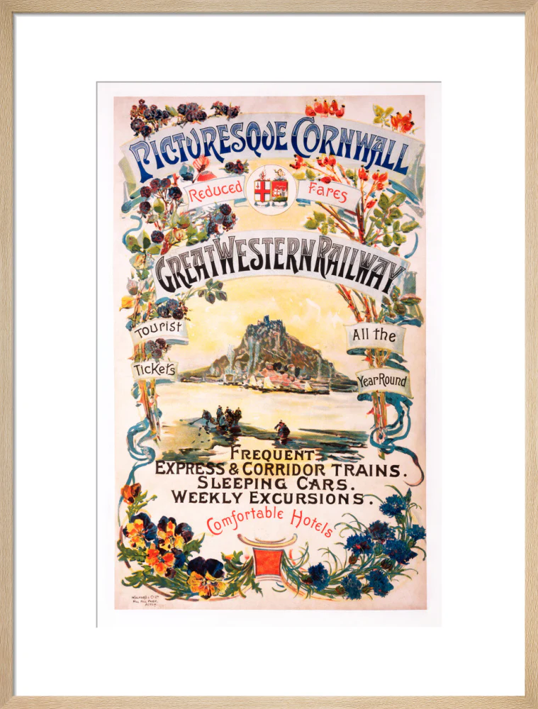 'Picturesque Cornwall', GWR poster, 1897. - Image 21