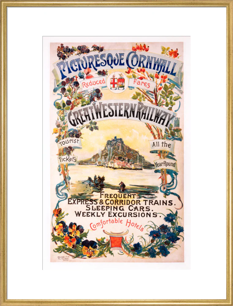 'Picturesque Cornwall', GWR poster, 1897. - Image 25