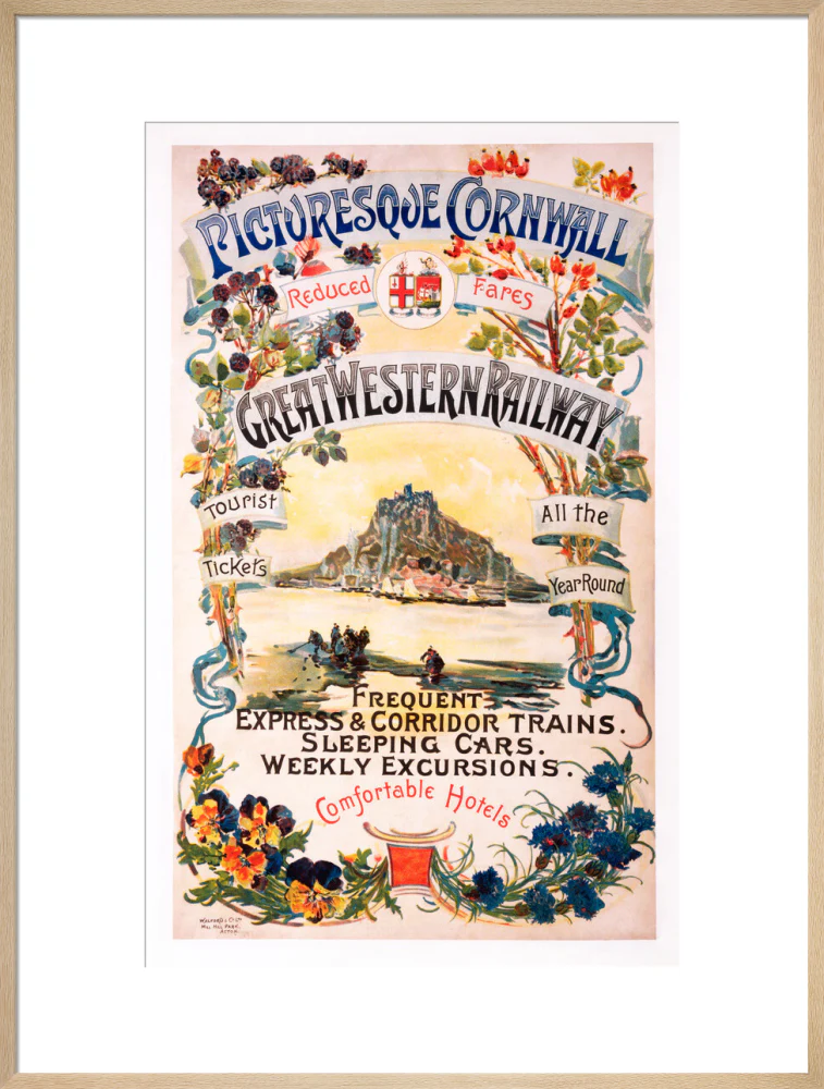 'Picturesque Cornwall', GWR poster, 1897. - Image 26