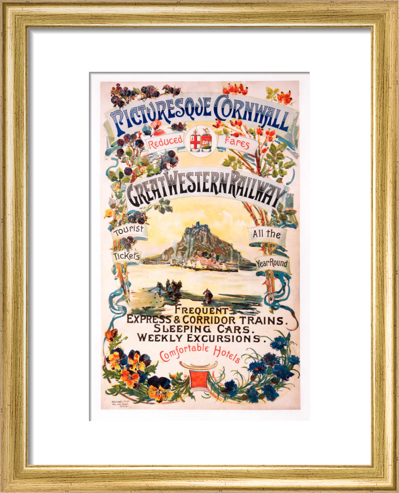 'Picturesque Cornwall', GWR poster, 1897. - Image 5