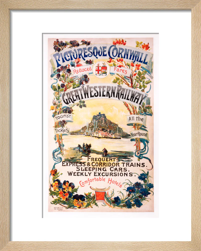 'Picturesque Cornwall', GWR poster, 1897. - Image 6