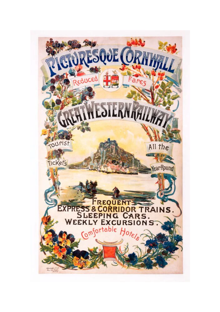 'Picturesque Cornwall', GWR poster, 1897. - Image 61
