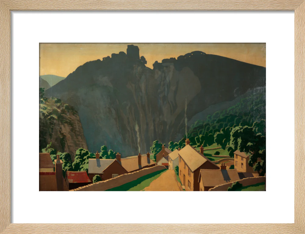 Painting 'The Peak District - Peveril Castle' - L. Campbell Taylor A R A. - Image 11