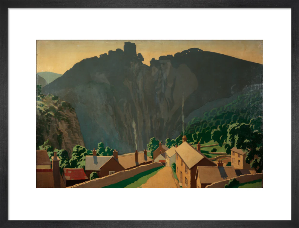 Painting 'The Peak District - Peveril Castle' - L. Campbell Taylor A R A. - Image 13
